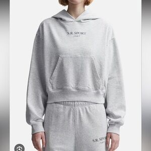 Sporty & Rich cropped sport hoodie